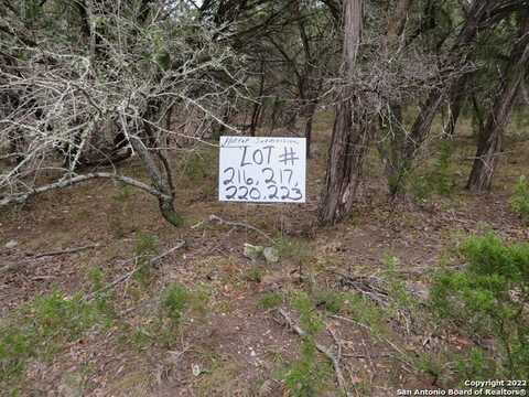 Lot 216,217,& WEST SLOP TRAIL, Lakehills, TX 78063