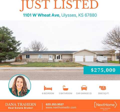 1101 West Wheat, Ulysses, KS 67880