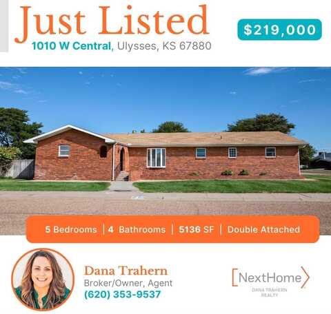 1010 West Central, Ulysses, KS 67880