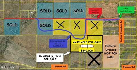 80 AC -Near Ironwood & Stronghold Road, Cochise, AZ 85606