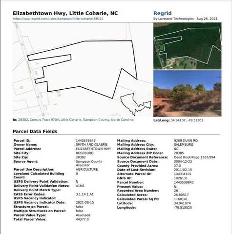 0 Elizabethtown Highway, Roseboro, NC 28382