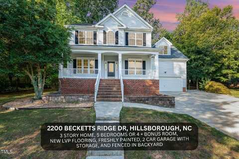 2200 Becketts Ridge Drive, Hillsborough, NC 27278