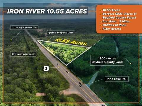 Tbd Highway 2, Iron River Twp, WI 54847