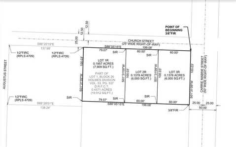 0.1378 Acres (lot 2r) Church Street, Trenton, TX 75490