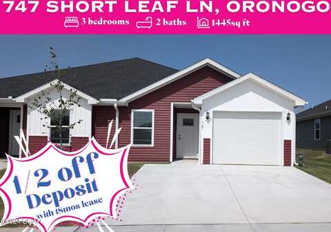 747 Short Leaf Lane, Oronogo, MO 64855