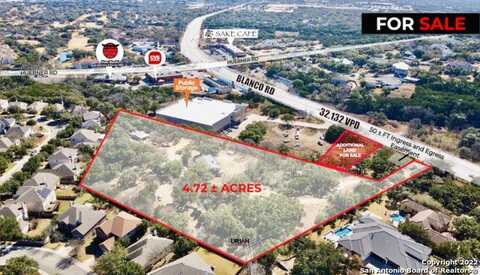 4.72 acres on Blanco Rd, San Antonio, TX 78258