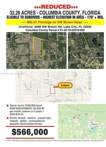 Nw Brown Rd, Other City - In The State Of Florida, FL 32055