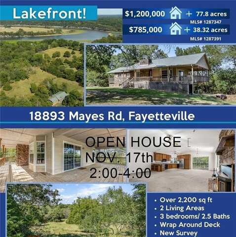 18893 Mayes RD, Fayetteville, AR 72703