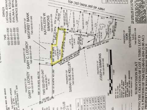 Lot A Bobbie Lane, Pineville, SC 29468