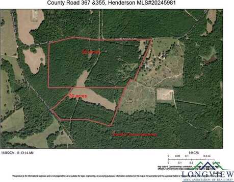 County Road 367 & 355, Henderson, Henderson, TX 75652