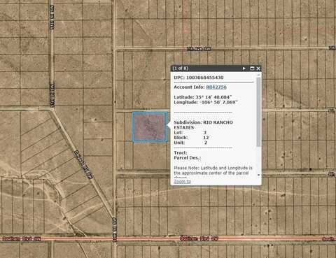 0000 8th Avenue SW, Rio Rancho, NM 87124