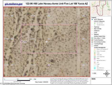 Lot 166 Lake Havasu Acres, Yucca, AZ 86438