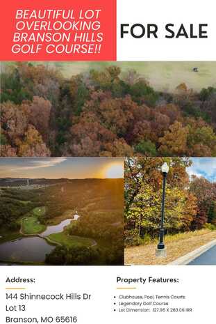 Lot 13 Shinnecock Hills Drive, Branson, MO 65616