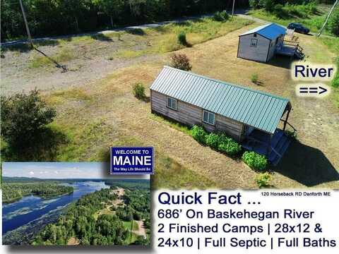 120 Horseback Road, Danforth, ME 04424