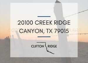 20100 Creek Ridge, Canyon, TX 79015