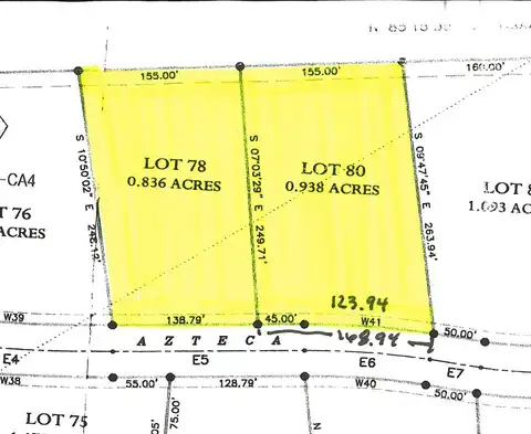 LOT 78 & 80 Azteca Drive, Vincennes, IN 47591