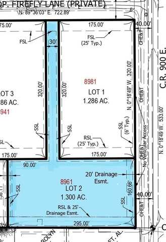 Lot #2 8961 Firefly Lane, Lafayette, IN 47905