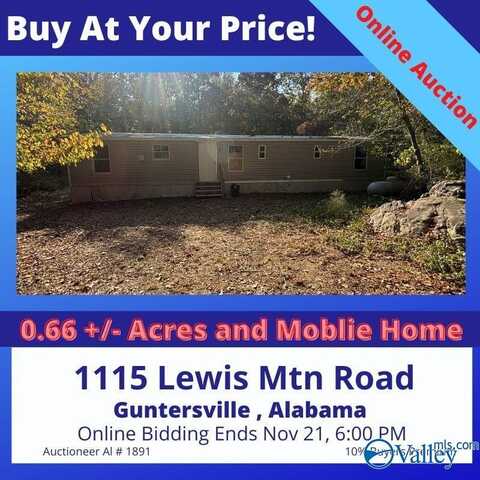 1115 Lewis Mountain Road, Guntersville, AL 35976