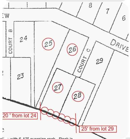 30 Plat lot 25-28 Lakeview Dr, French Village, MO 63036