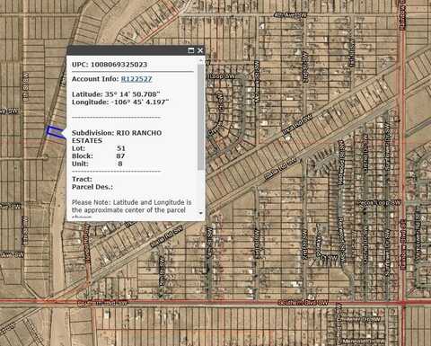Hidalgo Road SW, Rio Rancho, NM 87124