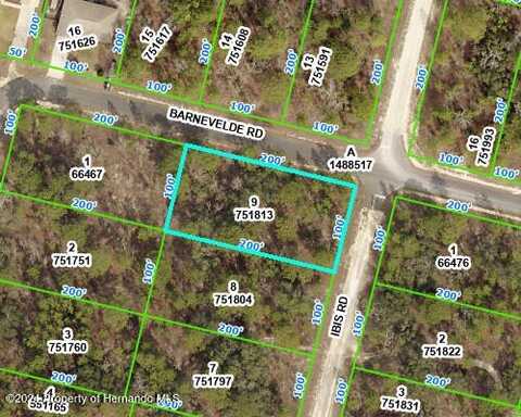 IBIS Road lot: 9, Weeki Wachee, FL 34614