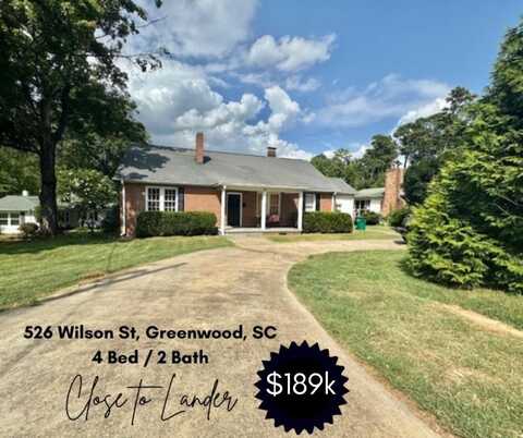 526 Willson, Greenwood, SC 29649