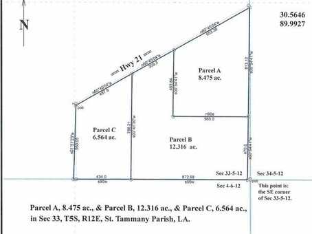 Parcel A HIGHWAY 21 Highway, Bush, LA 70431