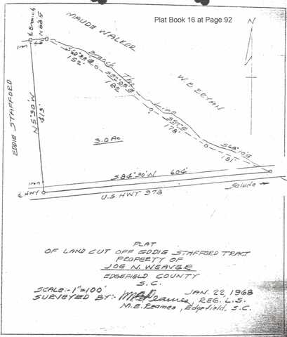 Tbd Hwy 378 E, Edgefield, SC 29824