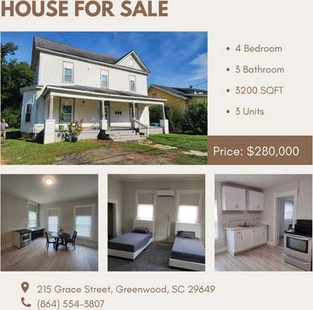 215 Grace St., Greenwood, SC 29649