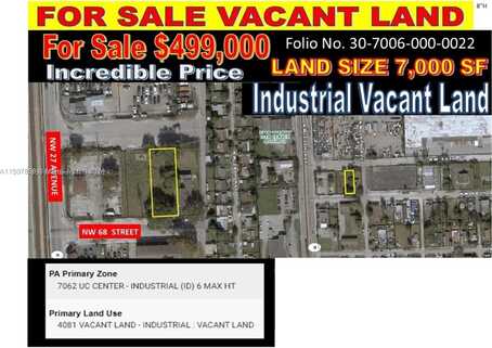 LAND NW 27 AVE AND NW 68 STREET, Miami, FL 33147