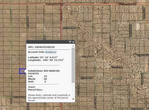 Xxx 42ND Street NW, Rio Rancho, NM 87124