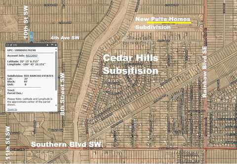 Lot 27 4Th Avenue Sw, Rio Rancho, NM 87144