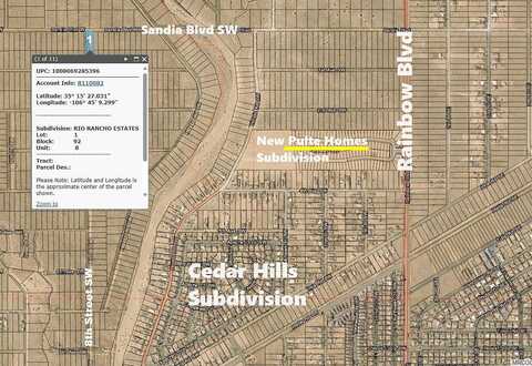 Lot 1 Sandia Boulevard Sw, Rio Rancho, NM 87144