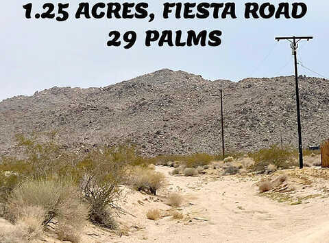 Fiesta Road, 29 Palms, CA 92277