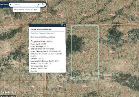 20 Acres Lot 10 Sunset Ranches, Sierra Blanca, TX 79851