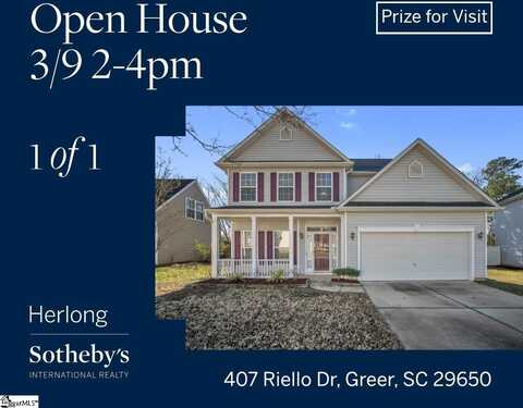 407 Riello Drive, Greer, SC 29650