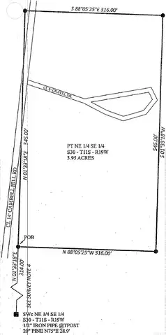 3.95 acres Campbell Hill Road, Reader, AR 71726