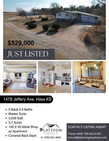 1478 Jeffery Ave, Hays, KS 67601