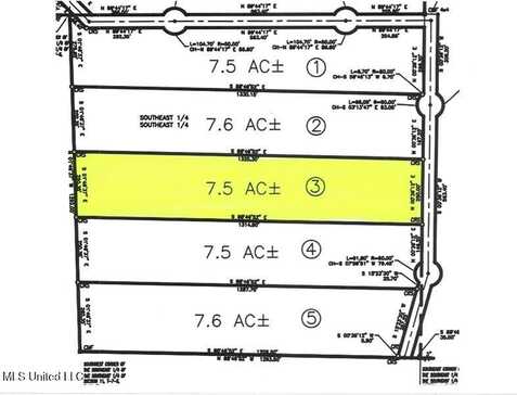 Parcel 3 Whitfield Dr. 7.5, Kiln, MS 39556