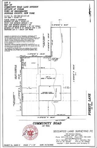 Lot # 3 Community Road, Coram, NY 11727