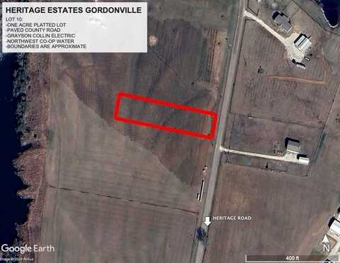 Lot 1.10 HERITAGE, Gordonville, TX 76245