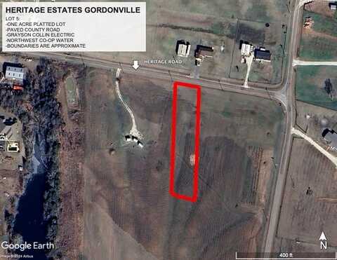 Lot 1.5 HERITAGE, Gordonville, TX 76245