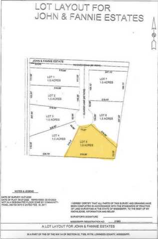Kidd Road lot: 5, Caledonia, MS 39740