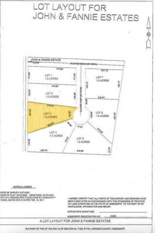 Kidd Road lot: 3, Caledonia, MS 39740