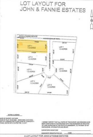 Kidd Road lot: 1, Caledonia, MS 39740