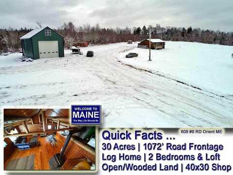 608 Number Nine Road, Orient, ME 04471