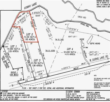 Lot 2 Gurno Lake Road, Hayward, WI 54843