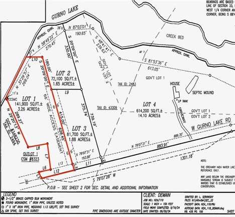 Lot 1 Gurno Lake Road, Hayward, WI 54843