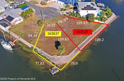 0 Lot 7 & Lot 8 6th Isle Drive, Hernando Beach, FL 34607