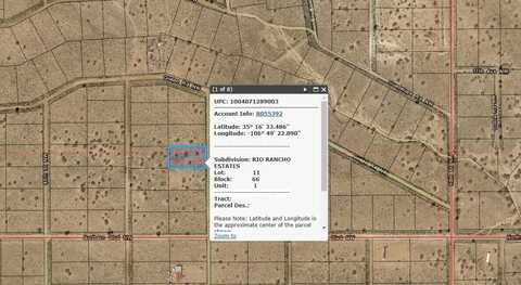 43rd Street NW, Rio Rancho, NM 87144